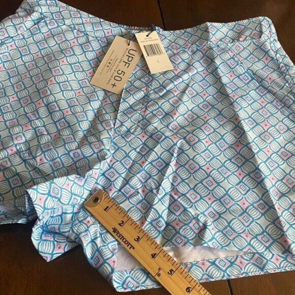 Cabana Life Shorts Women’s Boardshort Large, Blue/Pink UPF 50+ UV,Pockets,Zipp - Picture 6 of 11